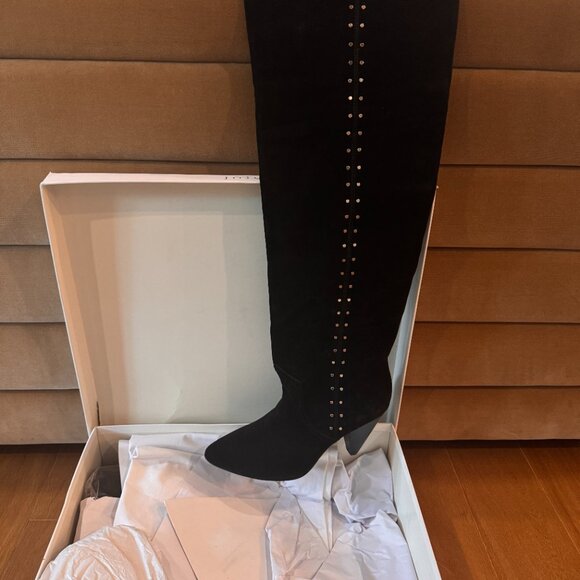 Joie Gallison Slouch OTK Tall Boots Black "Brand New with Box" 39 - Picture 6 of 6